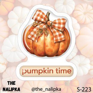 3д стікер" PUMPKIN TIME" s 223 3DstickerS223 фото