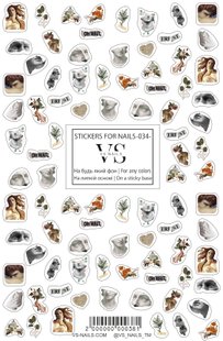 Стикеры для ногтей давид на липкой основе -034- sticker34 фото