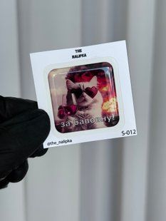 Стікерпак на телефон ,ноутбук ,блокнот таполапка з блистівками S012 3DstickerS12 фото